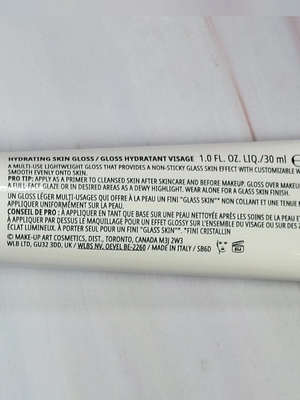 MAC Face Glass Hydrating Skin Gloss + Primer For 24HR Radiance NEW RELEASE! BNIB